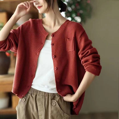 Kirsty - Rundhals-Cardigan