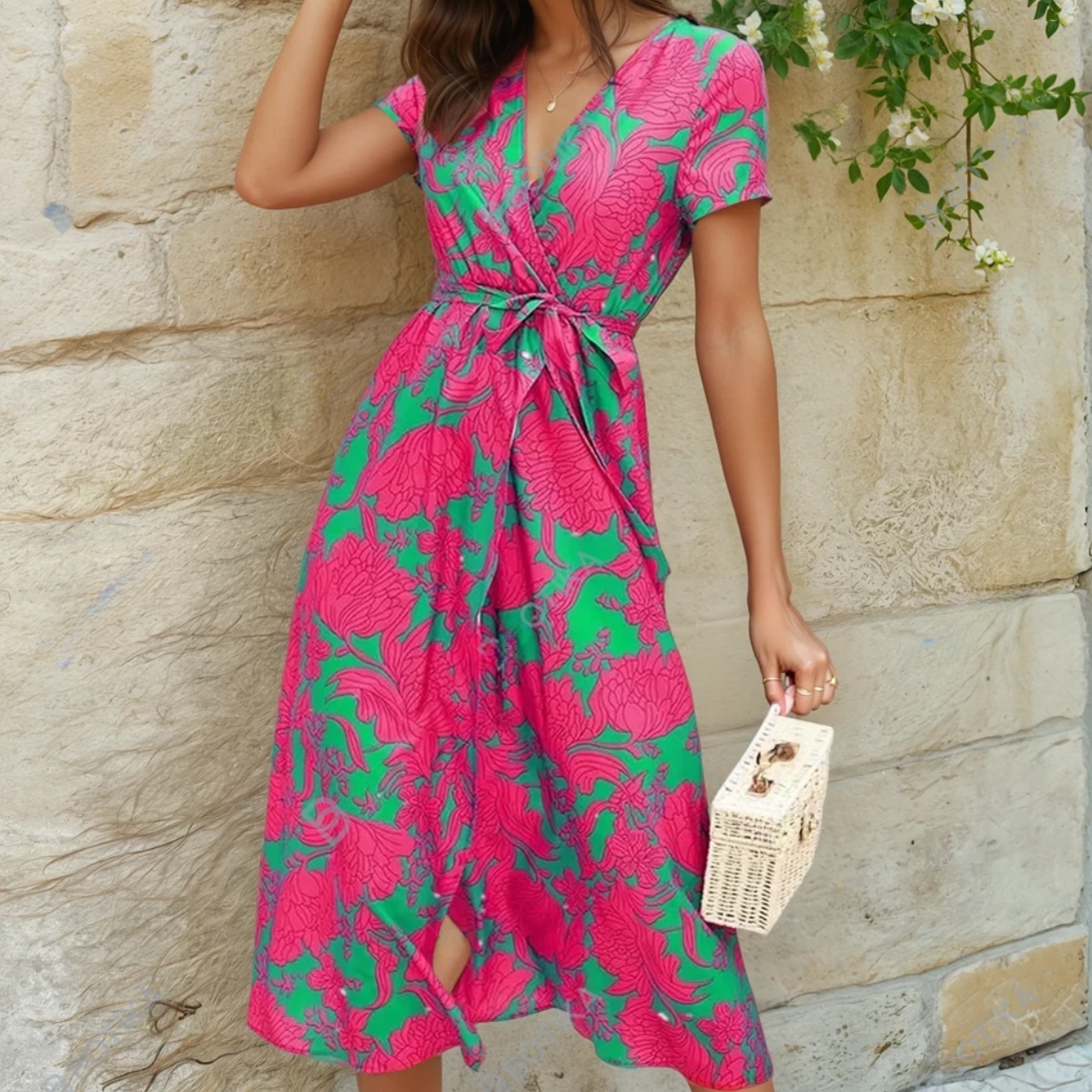 Florenz | Leichtes und Elegantes Farbenfrohes Kleid