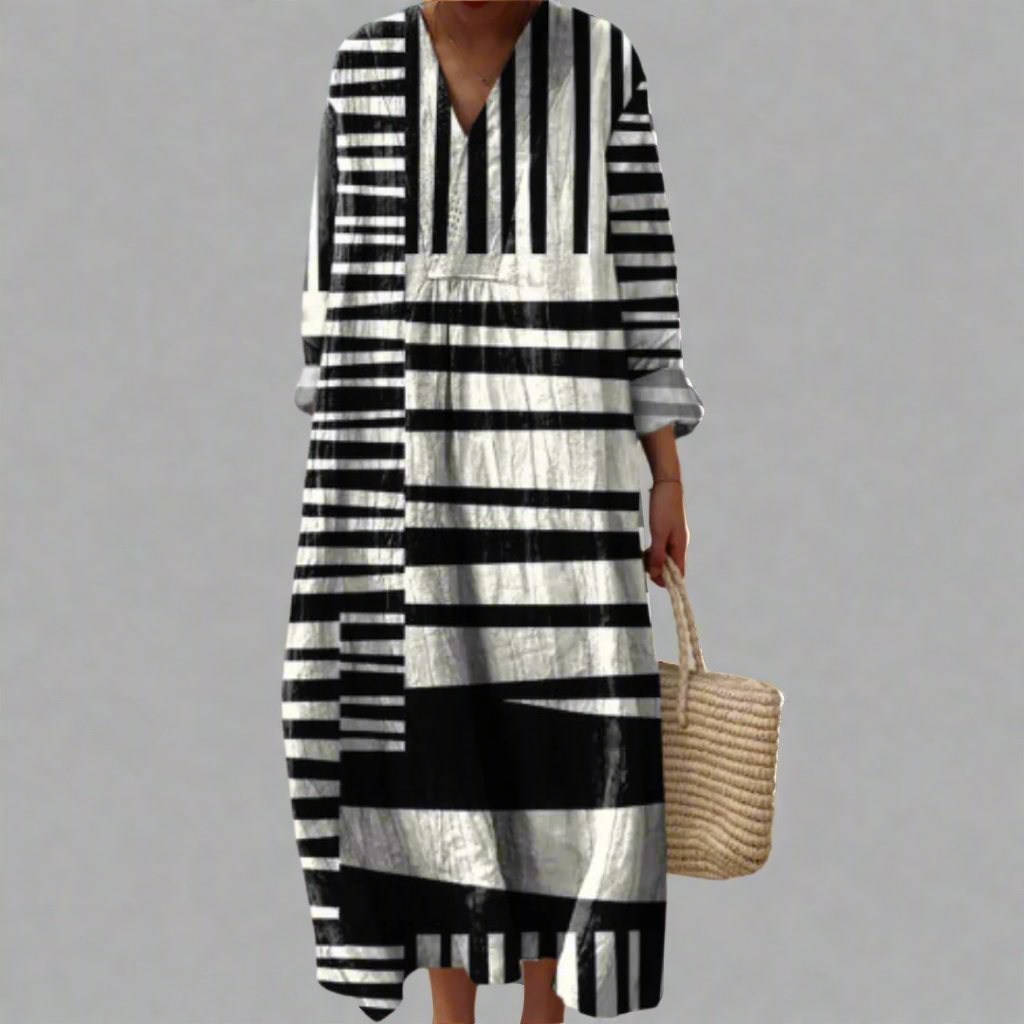 Doris™ | Elegantes geometrisches Kleid