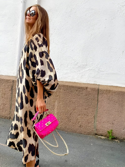 Silvie | Gewagte und Elegante Leopardenkleid