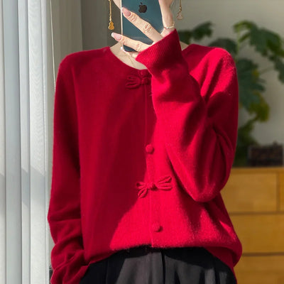 Heather - Cardigan mit Schleifen-Design
