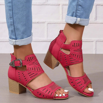 Sienna - Absatzsandalen mit Fersenriemen