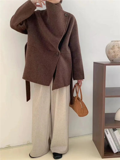 Marisa | Moderner Mantel aus feiner Wolle