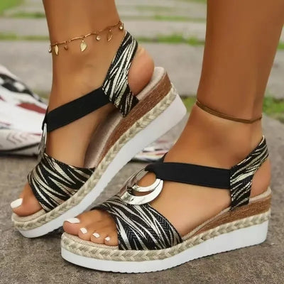 Bella - Gedruckte orthopädische Sandalen