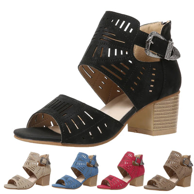 Sienna - Absatzsandalen mit Fersenriemen