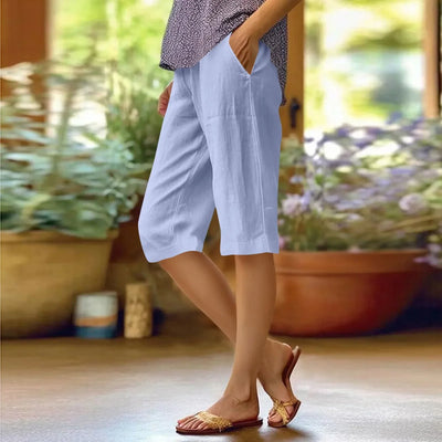 Brenda | Hohe Taille Einfarbige Casual Hose