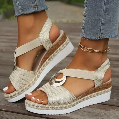 Bella - Gedruckte orthopädische Sandalen