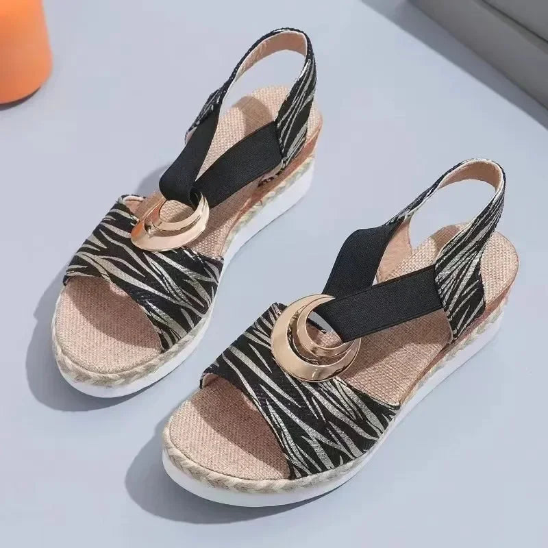 Bella - Gedruckte orthopädische Sandalen
