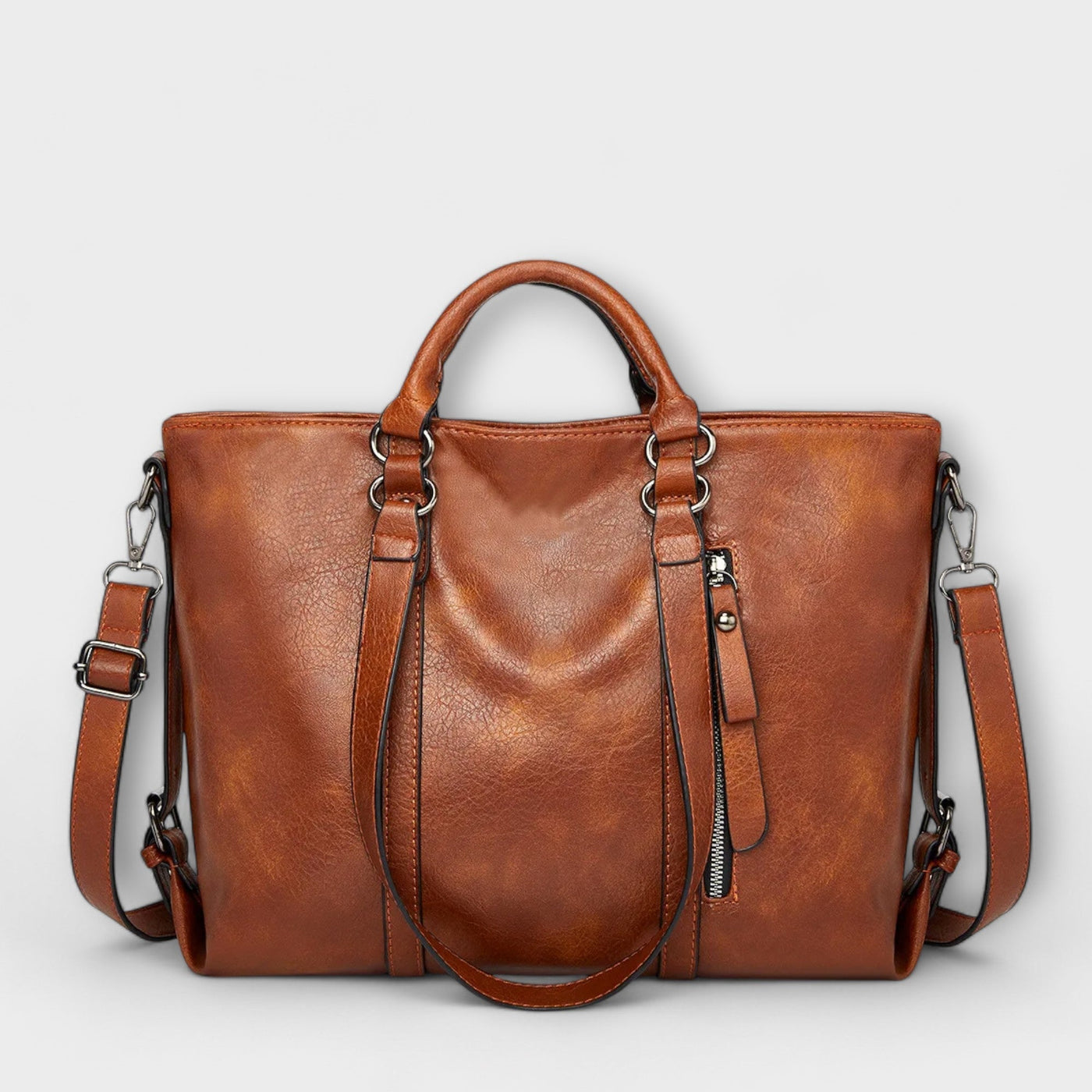 Olivia - Große Lederhandtasche