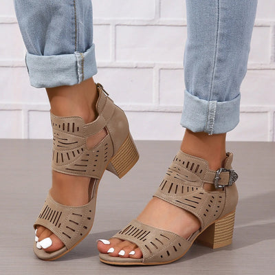 Sienna - Absatzsandalen mit Fersenriemen