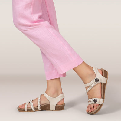 Lauren - Sandalen mit geflochtenen Riemen