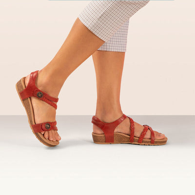 Lauren - Sandalen mit geflochtenen Riemen