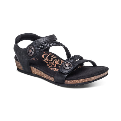 Lauren - Sandalen mit geflochtenen Riemen