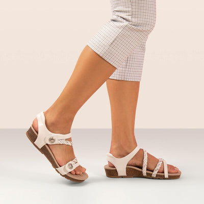 Lauren - Sandalen mit geflochtenen Riemen