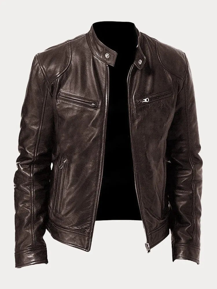 Clara™ | Lässige Lederjacke