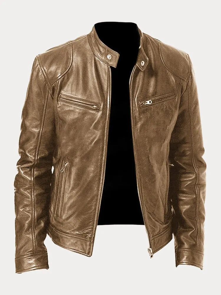 Clara™ | Lässige Lederjacke