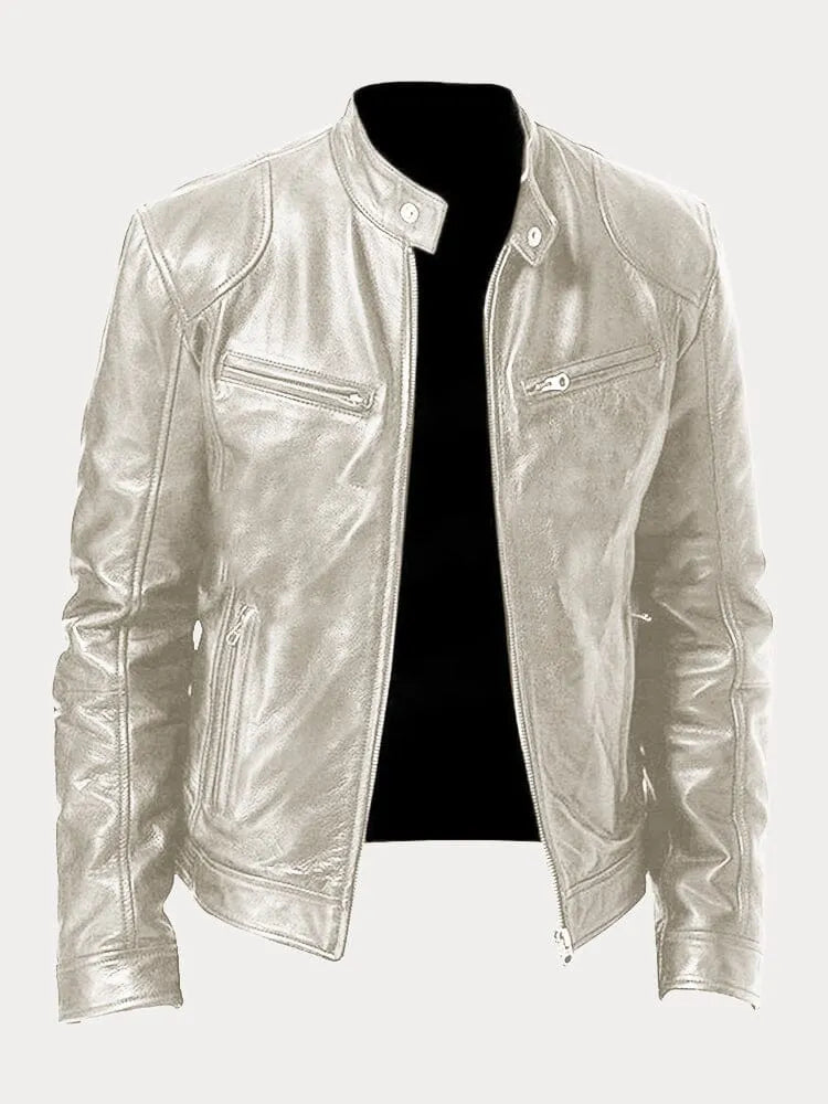 Clara™ | Lässige Lederjacke