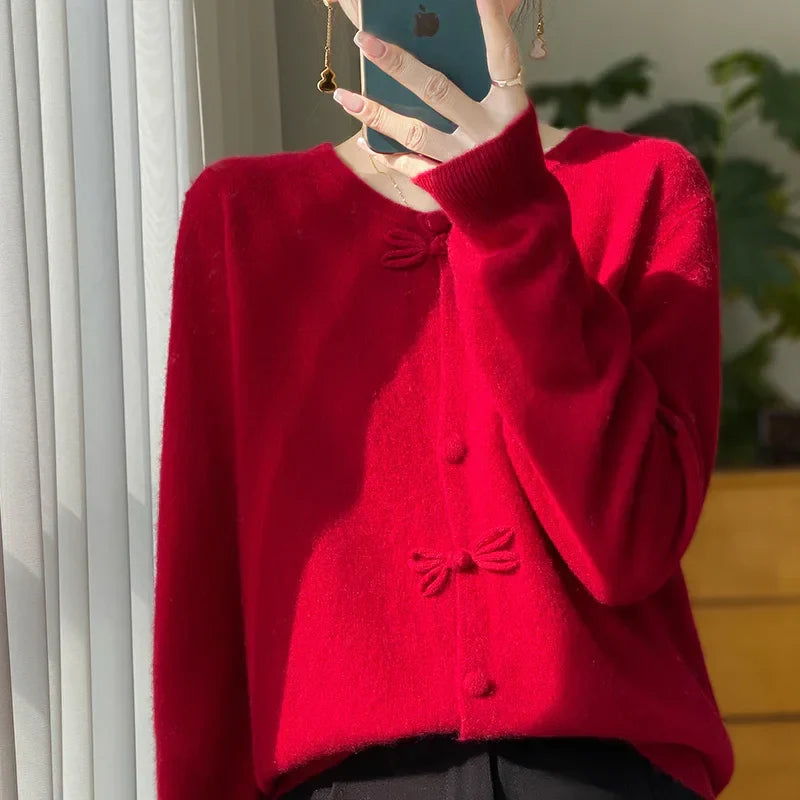 Heather - Cardigan mit Schleifen-Design