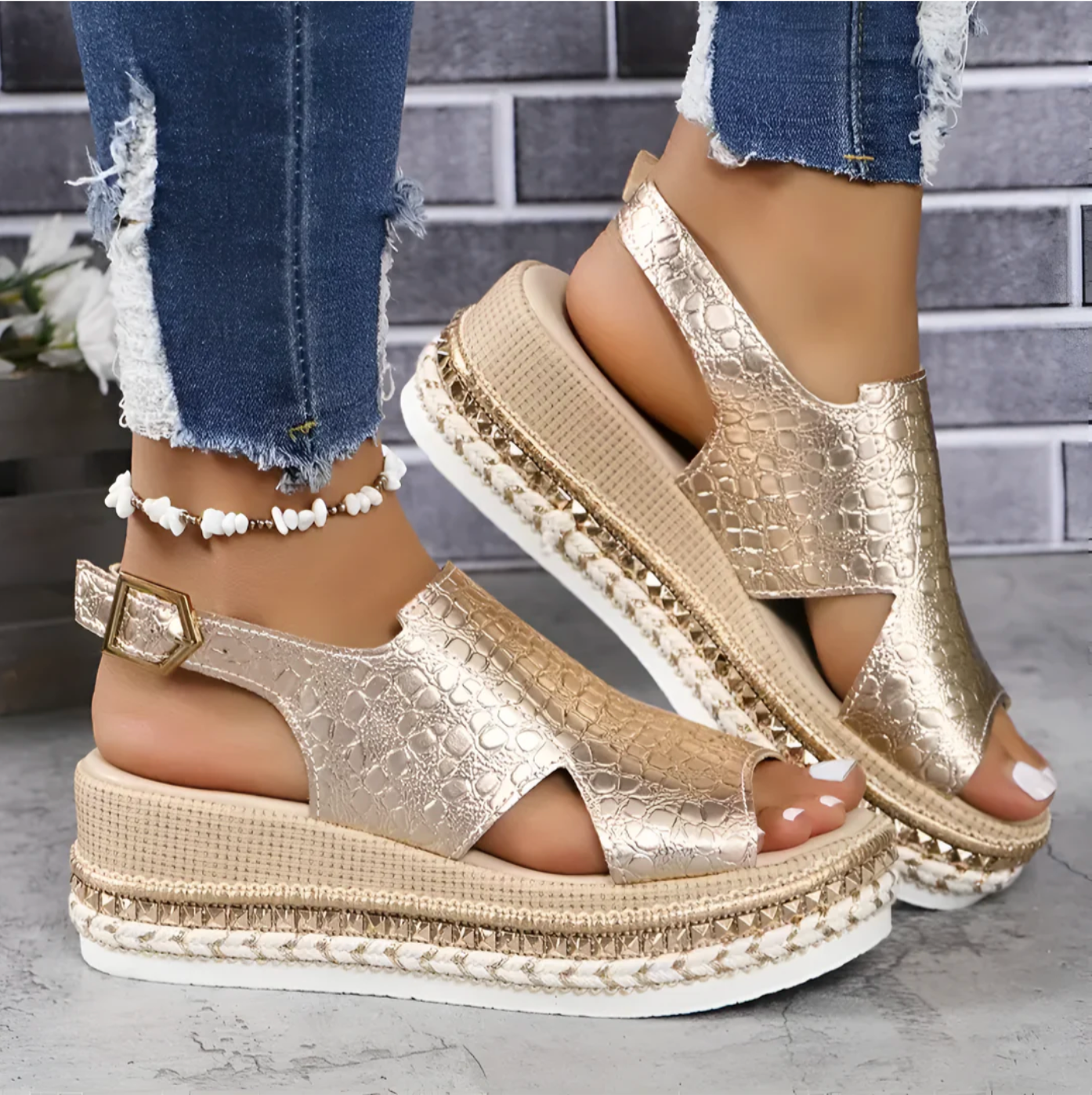 Billa - orthopädische Wedge-Sandalen