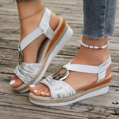 Bella - Gedruckte orthopädische Sandalen