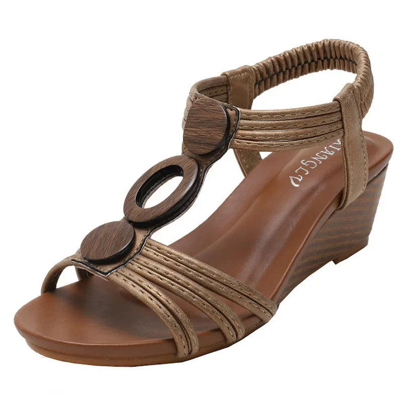Sydney - Bohemian Plattform Gladiator Sandalen