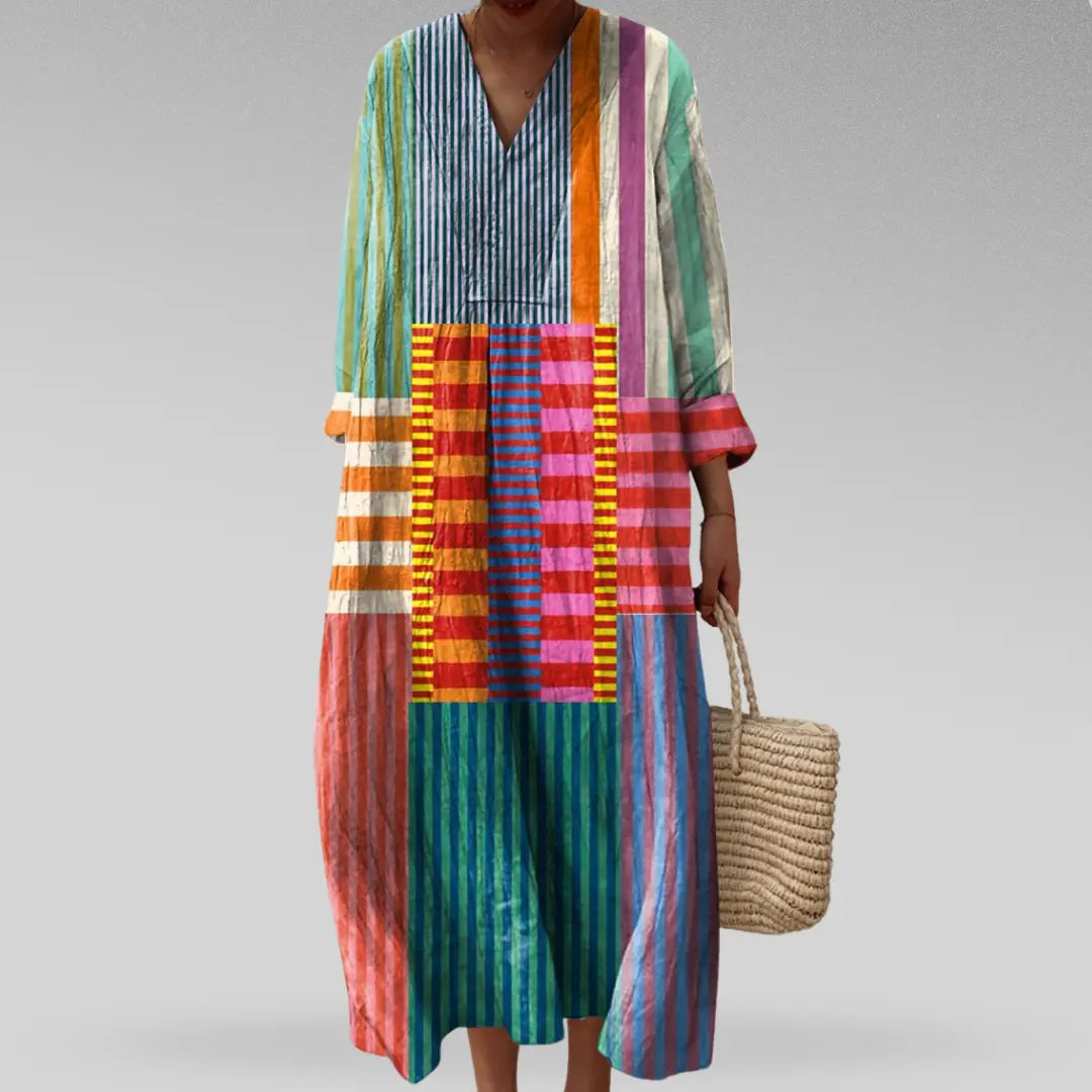 Jeanine™ Kleid mit geometrischen Mustern