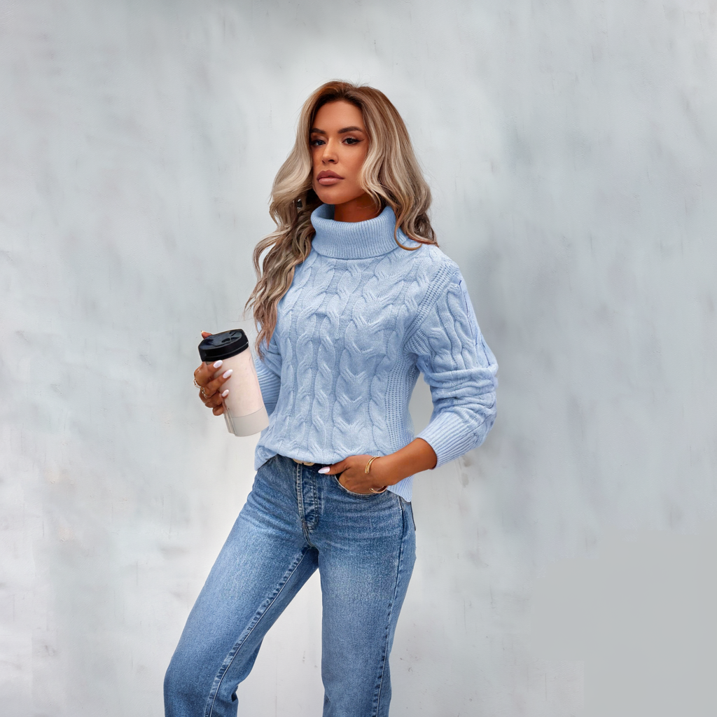 Katherine - Strick Rollkragenpullover