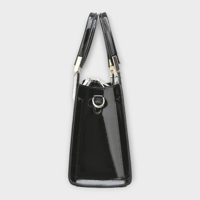 Olivia - Glänzende Krokodilprägung Handtasche