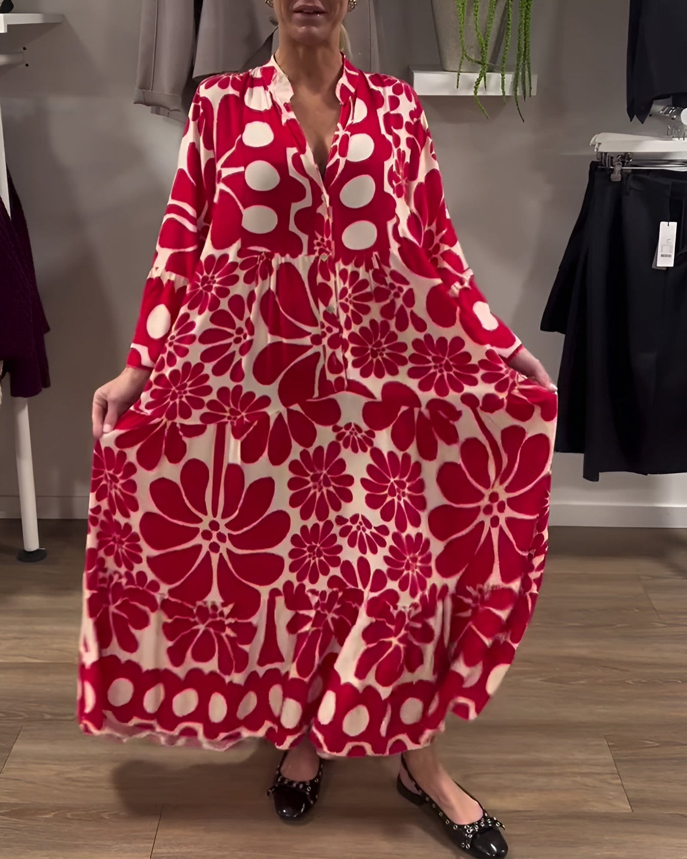 Marielle | Elegantes Maxikleid mit Print