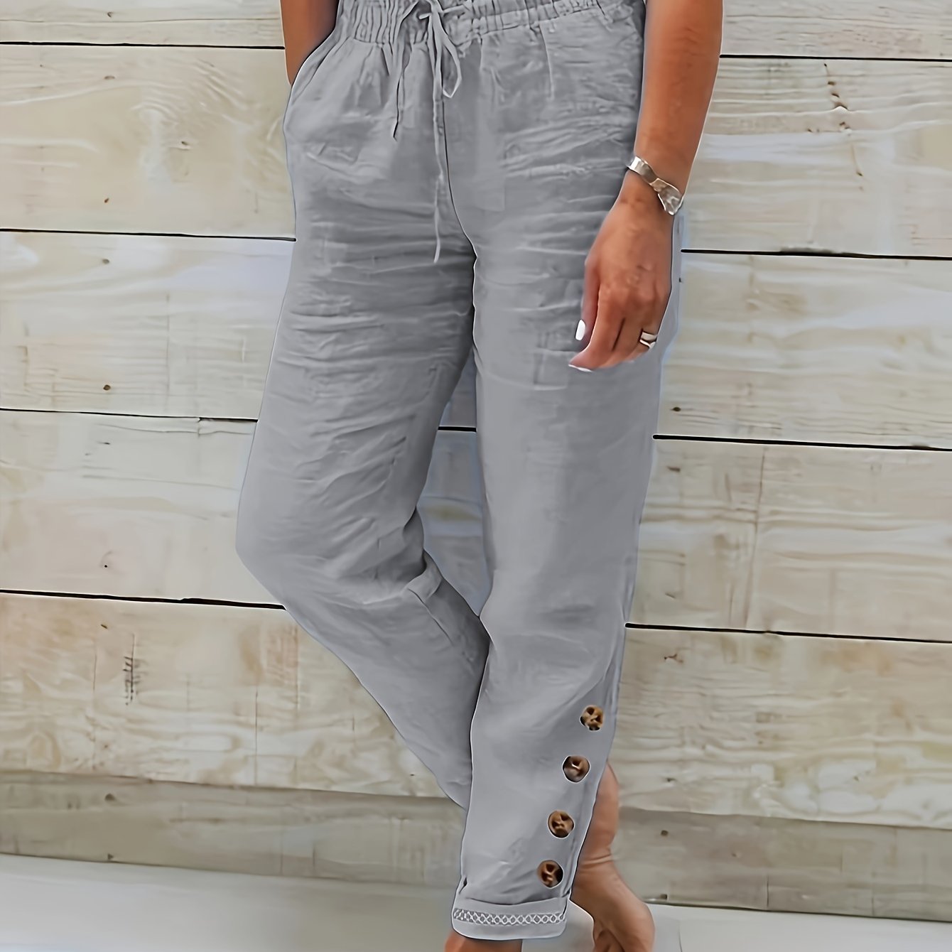 Linnea™ – Slim Rechte Baumwollhose