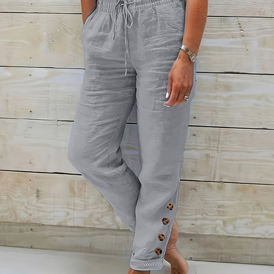 Linnea™ – Slim Rechte Baumwollhose
