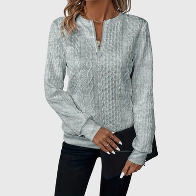 Josine - Eleganter Pullover mit Reißverschluss