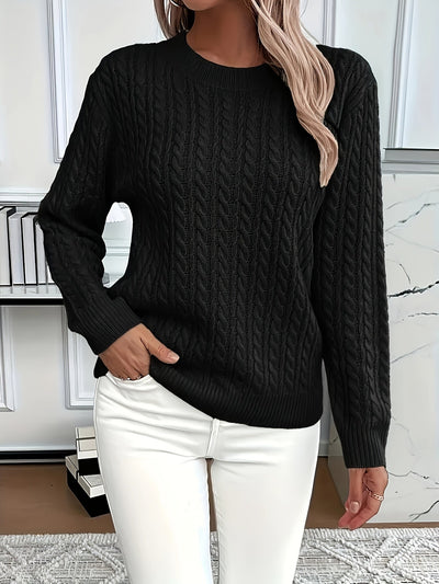 Antonella - Lässiger, lockerer Rundhals-Pullover
