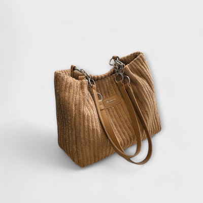 Olivia - Weiche Cord Schultertasche