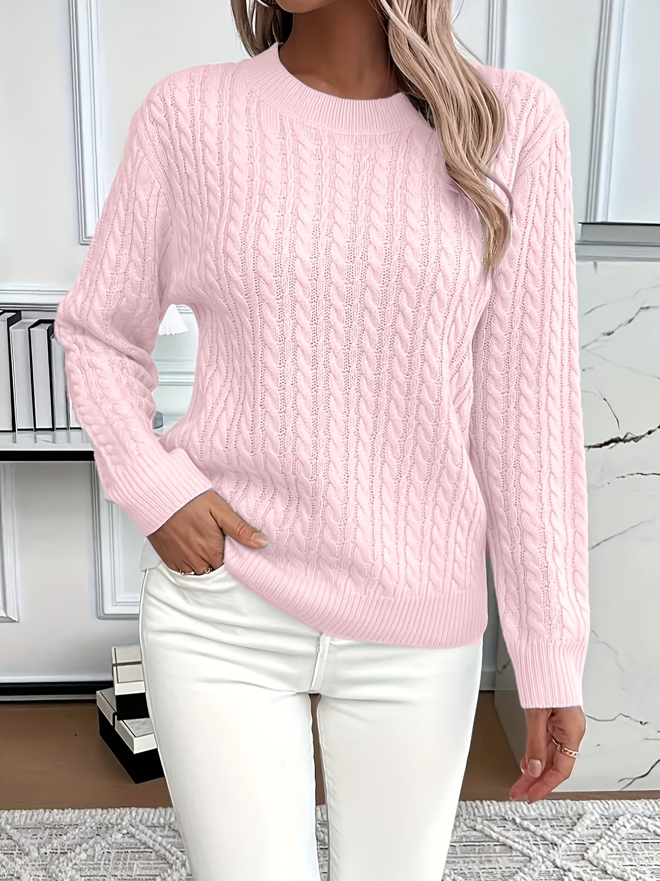Antonella - Lässiger, lockerer Rundhals-Pullover