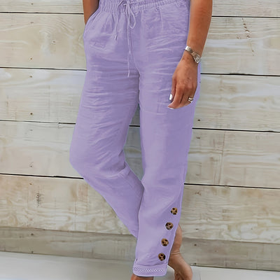 Linnea™ – Slim Rechte Baumwollhose