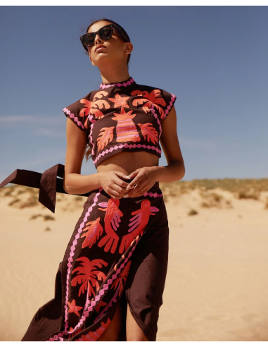 Katia - Geprinte Set Top en Rok