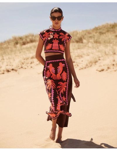 Katia - Geprinte Set Top en Rok