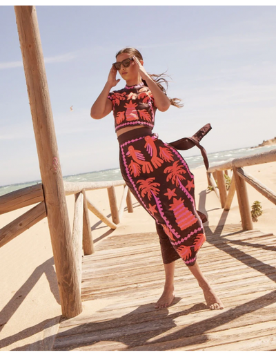 Katia - Geprinte Set Top en Rok