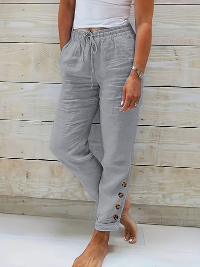 Linnea™ – Slim Rechte Baumwollhose