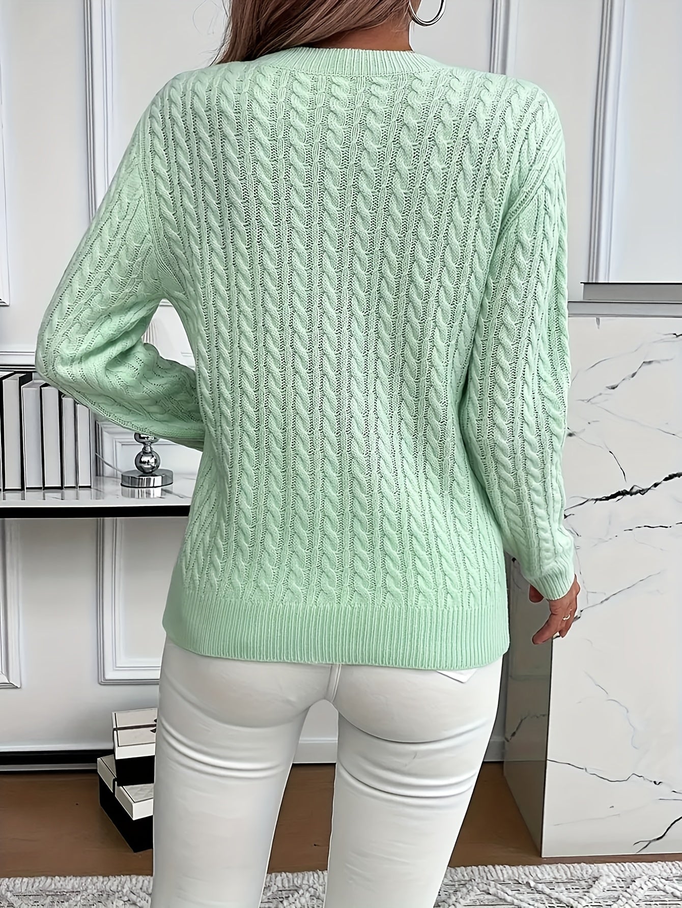 Antonella - Lässiger, lockerer Rundhals-Pullover