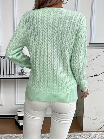 Antonella - Lässiger, lockerer Rundhals-Pullover