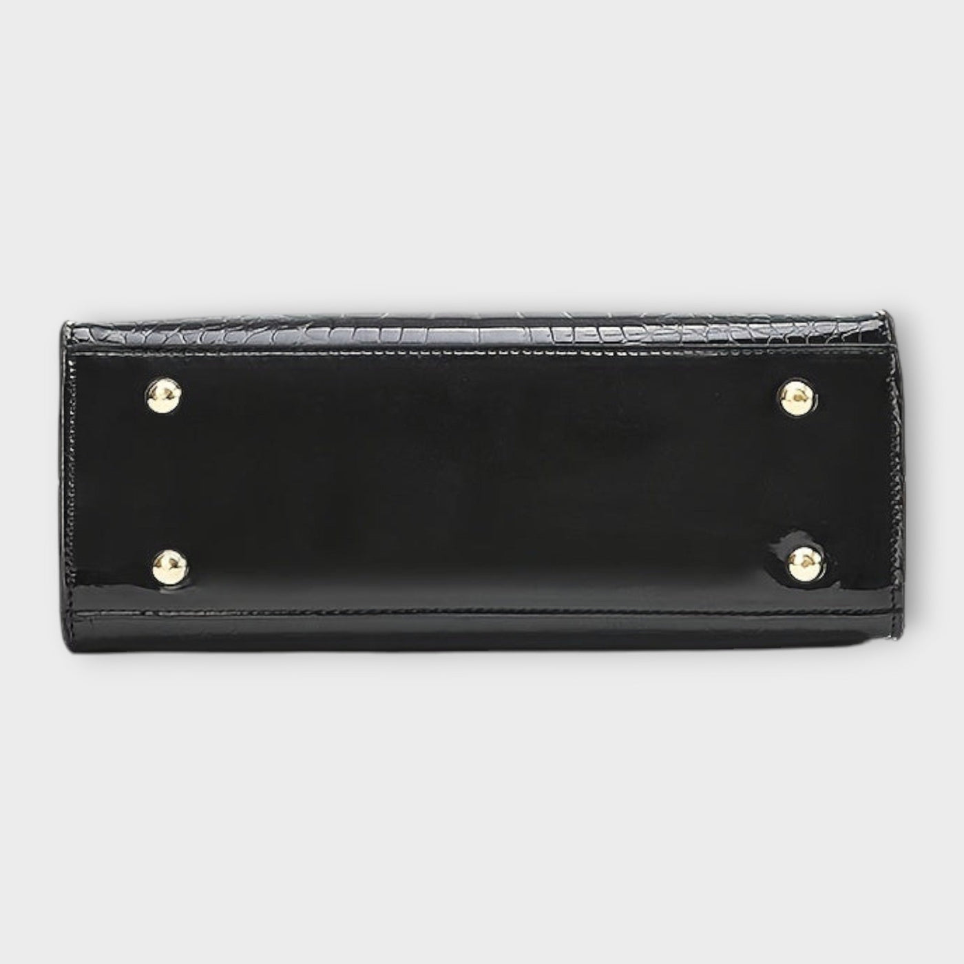 Olivia - Glänzende Krokodilprägung Handtasche