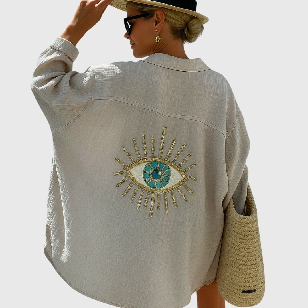 Anna - Griechisches Augen-Shirt