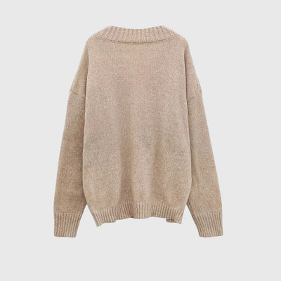 Carole - V-Ausschnitt Strickpullover