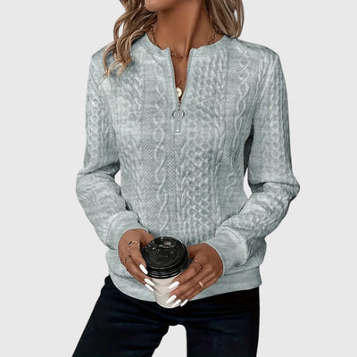 Pauline - Eleganter Pullover mit Reißverschluss