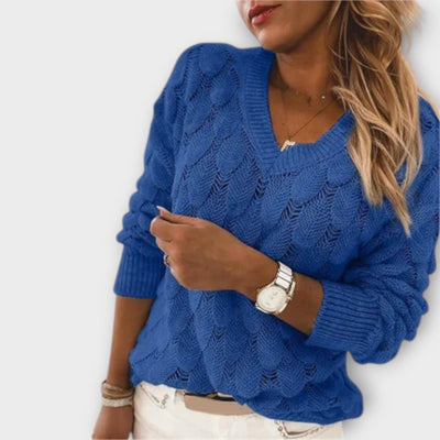 Aine - Eleganter Pullover mit V-Ausschnitt