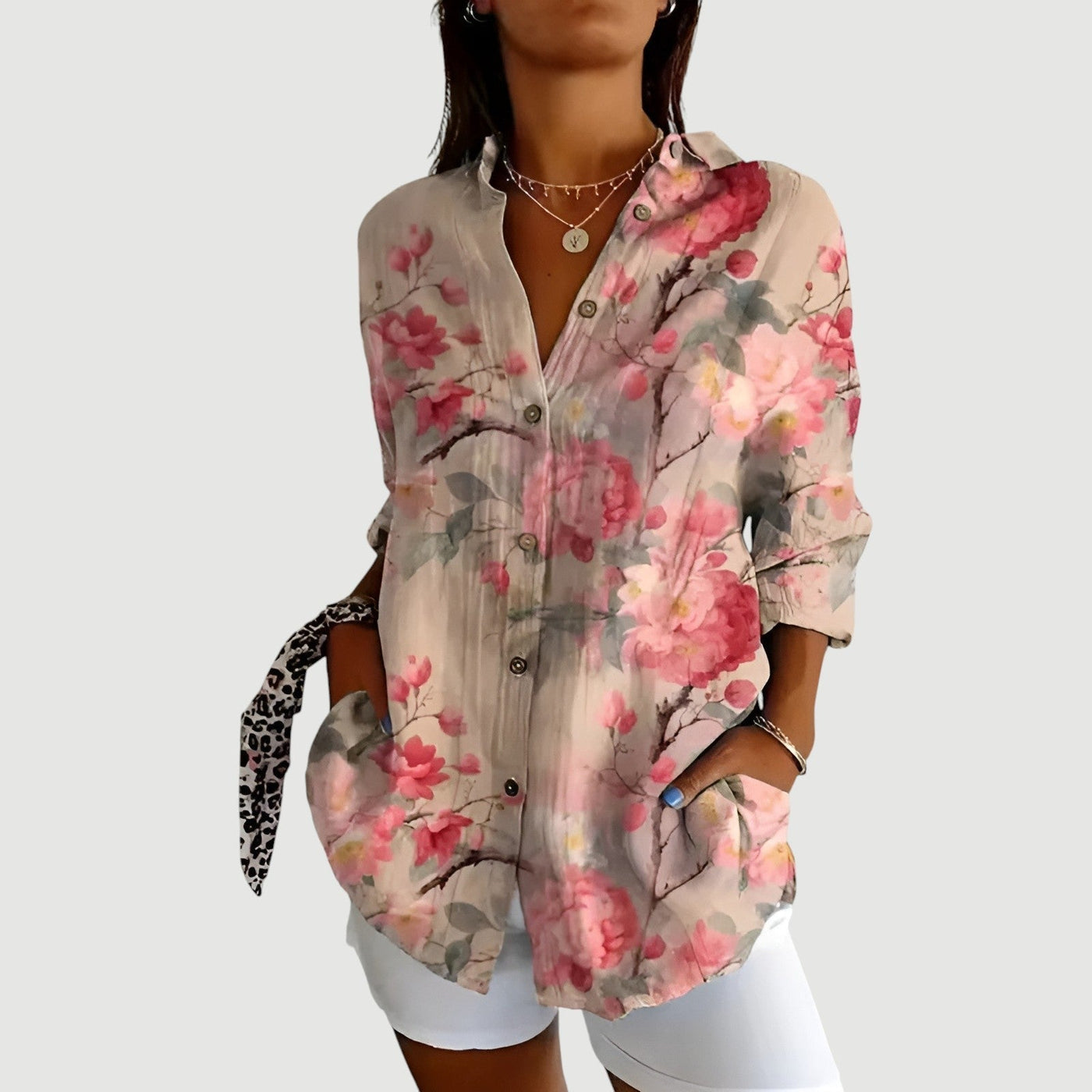 Iris™ | Bluse mit Farbenfrohem Design