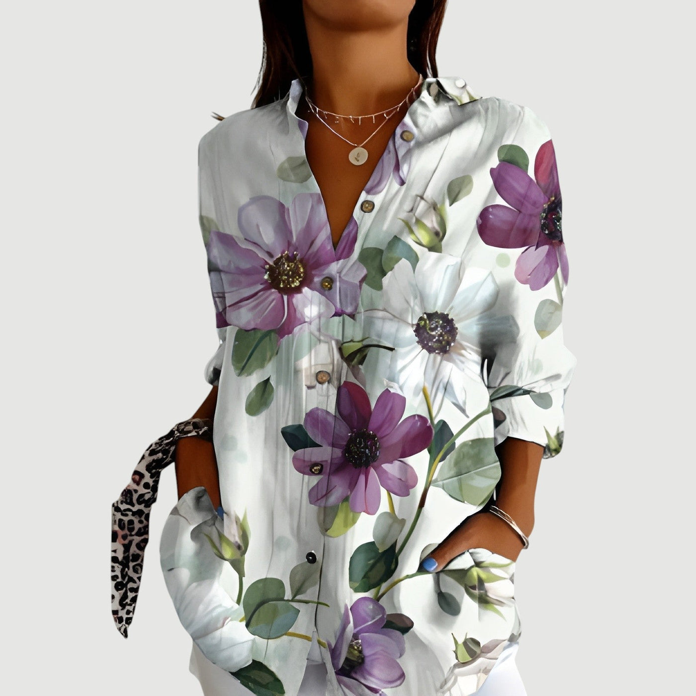 Alexandra™ | Bluse mit Buntem Design