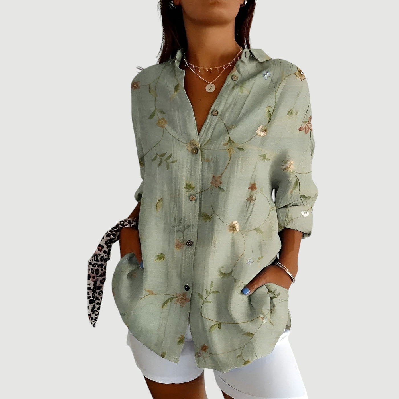 Amelia™ | Bluse mit Buntem Design